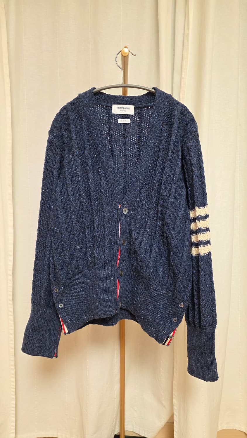 [25/4size] 톰브라운 도네갈 케이블 니트 가디건 4사이즈 상품이미지1