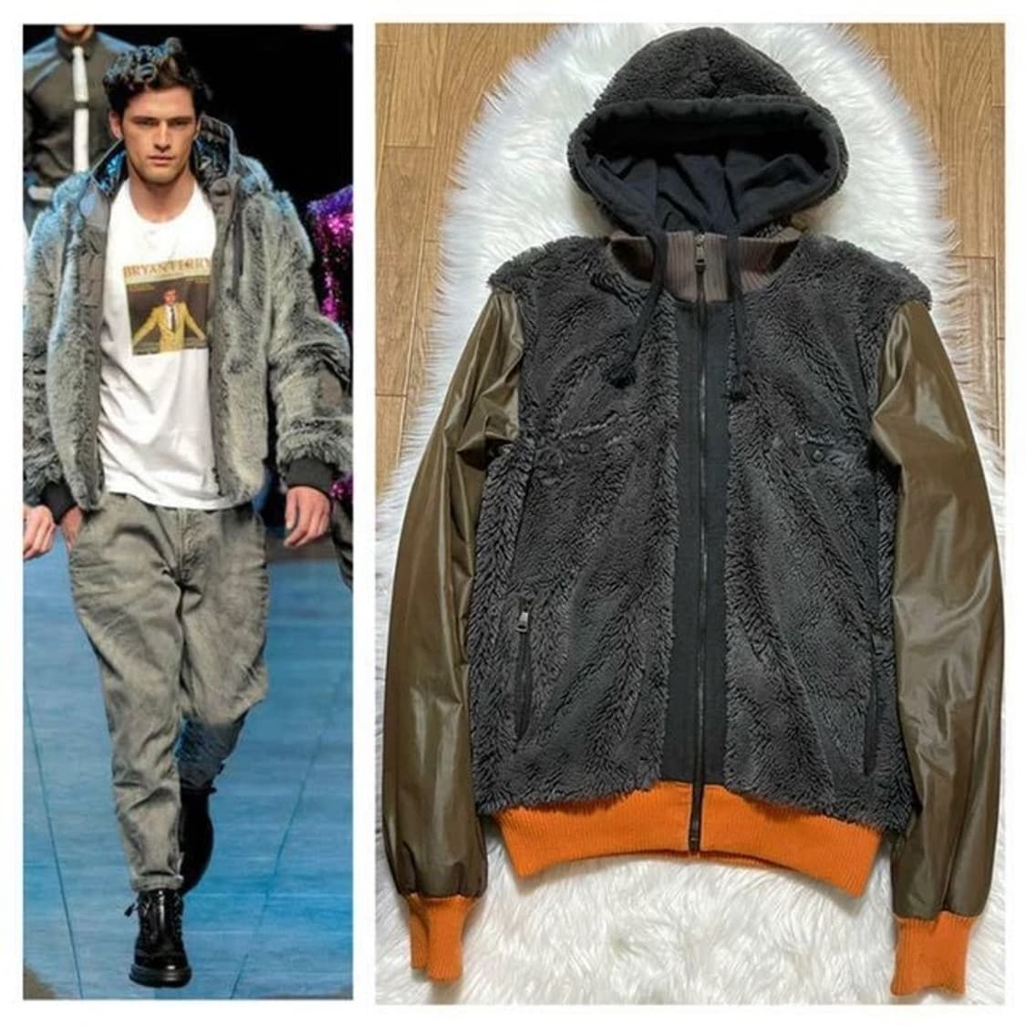 돌체앤가바나 퍼 나일론 도킹 봄버 상품이미지3