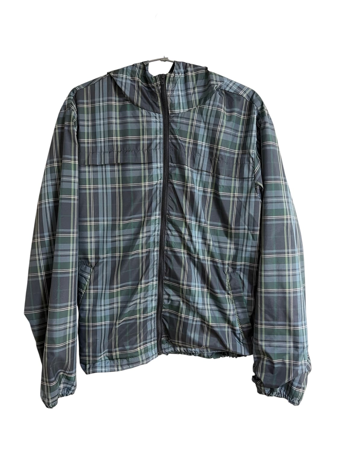 체크 후드 바람막이 점퍼 상품이미지3