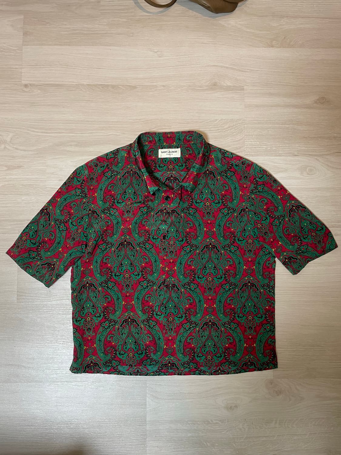 생로랑 페이즐리 실크 100% 셔츠 상품이미지1