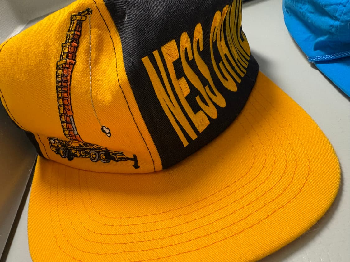 빈티지 Crane yellow trucker cap 상품이미지4