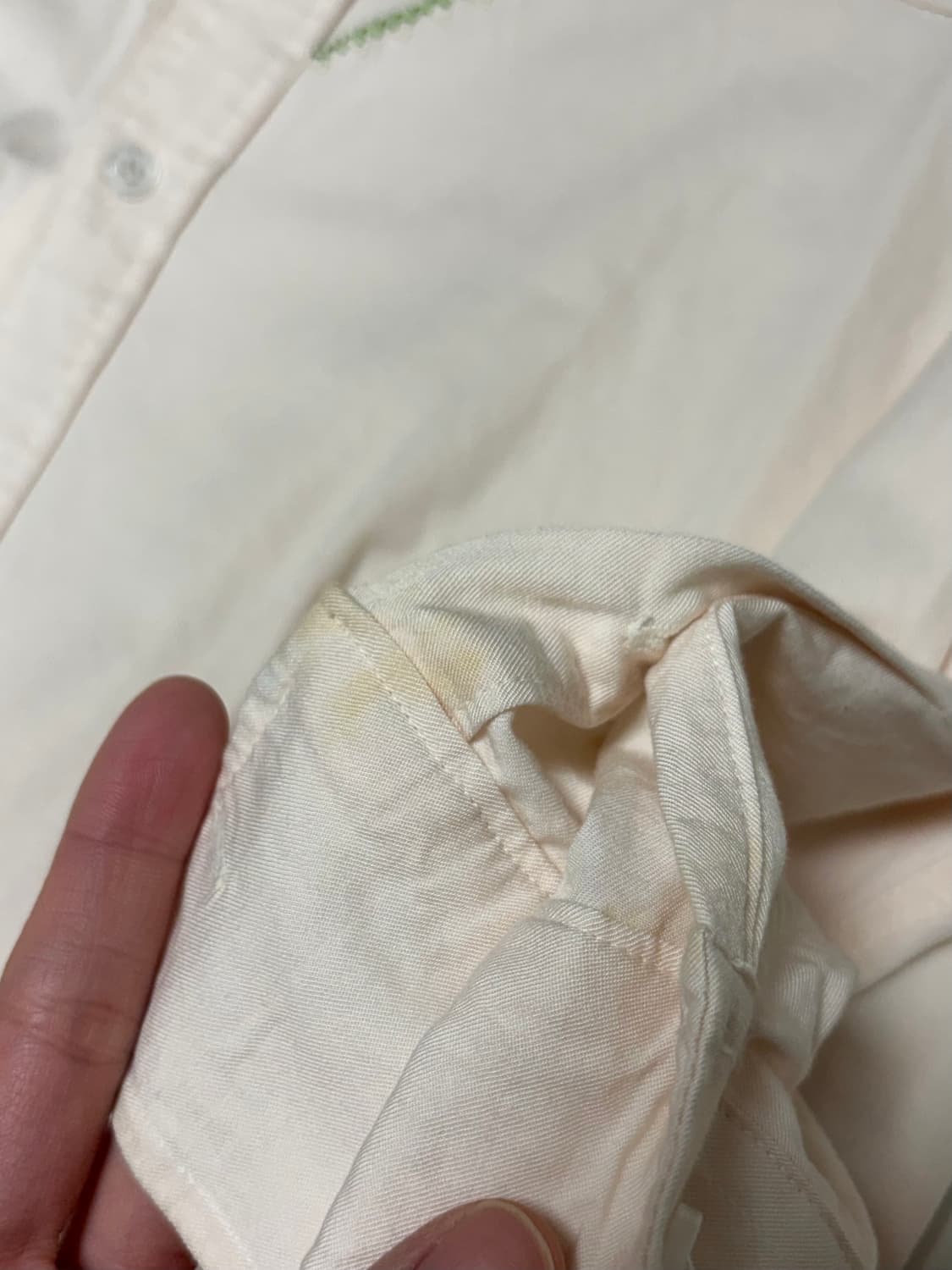 [m] 플라스틱 프로덕트 지그재그 셔츠 (ECRU) 상품이미지4