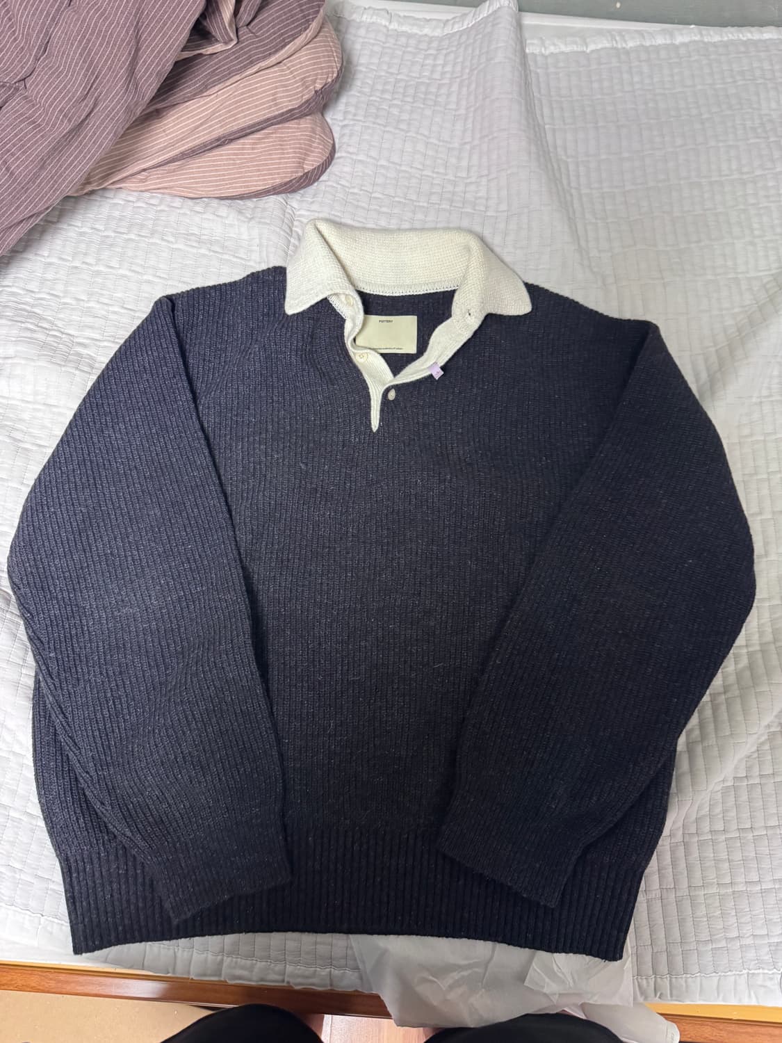 포터리 / 럭비 니트 네이비 / 3 상품이미지4