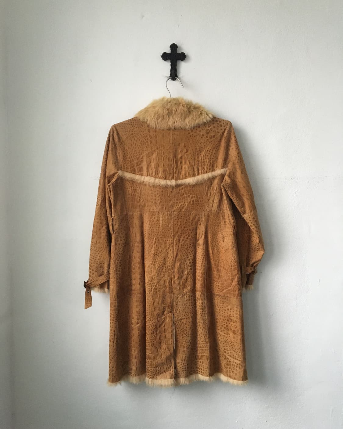 Animal pattern belted coat 상품이미지3