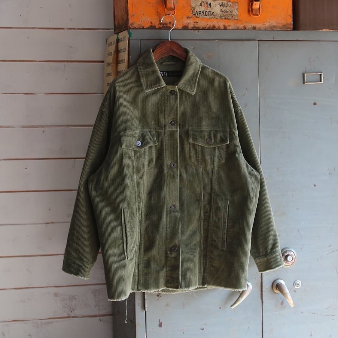 zara 오버핏 코듀로이 자켓 (여성용) 상품이미지2