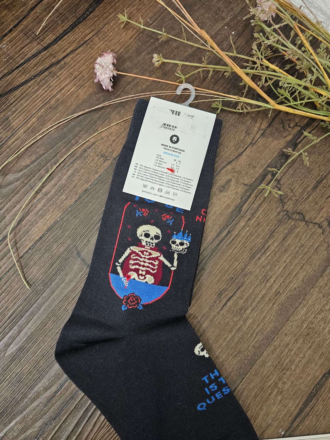 Jimmylion Hamlet 다크그레이 양말M 상품이미지5