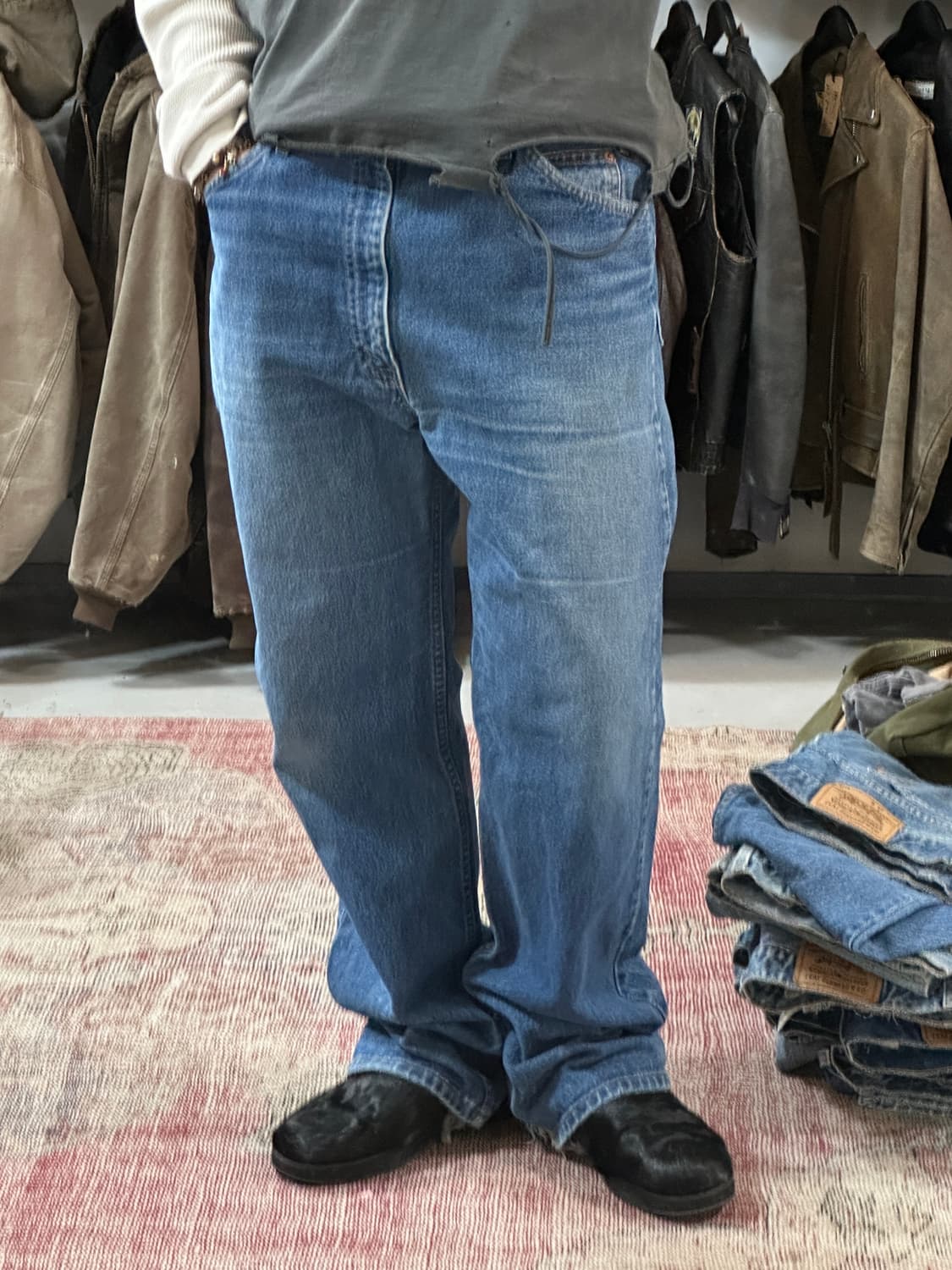 90's USA Made 리바이스 517 오렌지탭 부츠컷 상품이미지3