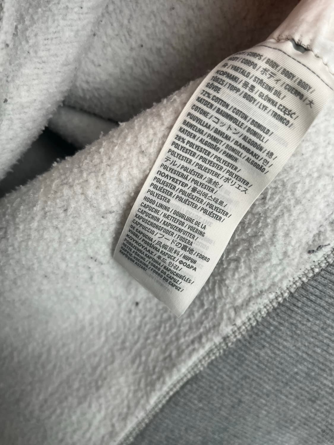 아베크롬비 A&F 그레이 후드티 (M) 상품이미지6