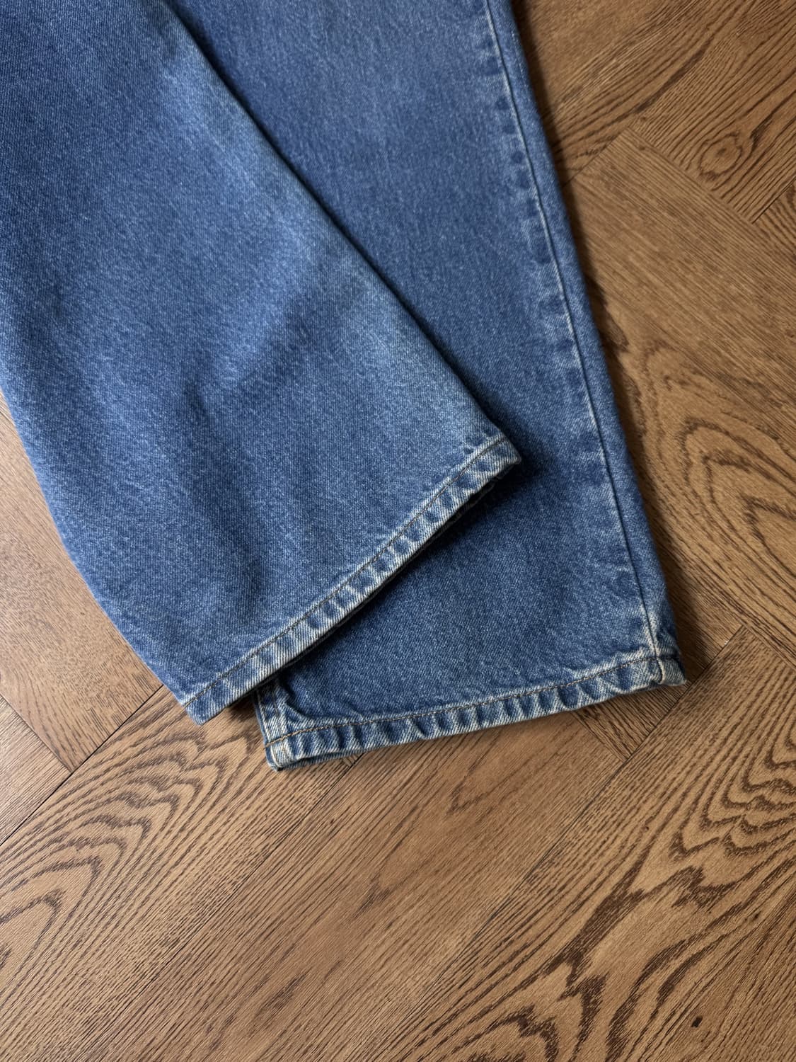 [38]칼하트 USA 미디엄블루 워싱 워크 데님 팬츠 상품이미지5