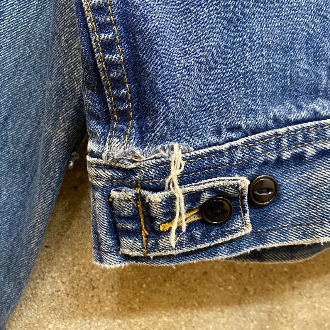 레어 90s Made in USA 빈티지 Lee 리 데님자켓 청자켓 상품이미지10