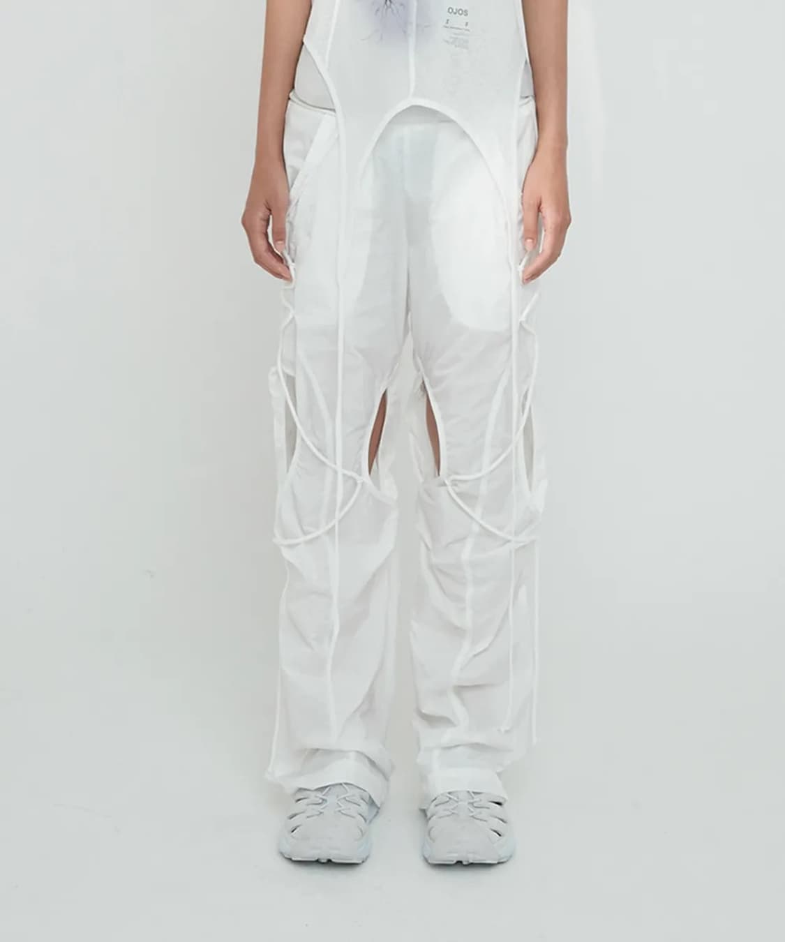 오호스 팬츠 Open Snap Light Pants / White  상품이미지1