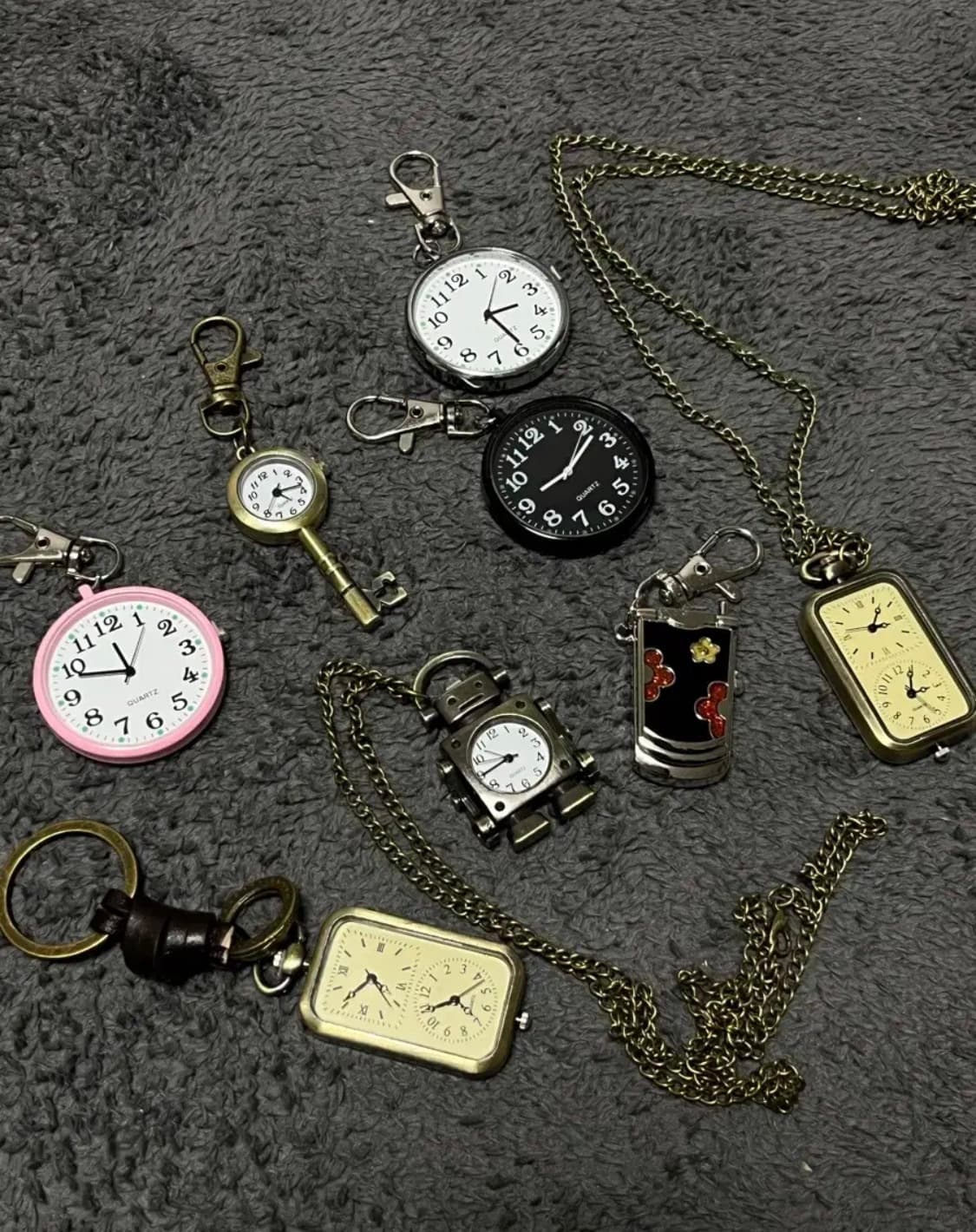 [새상품] 진짜시계키링 카메라키링 빈티지키링 골동품 상품이미지1