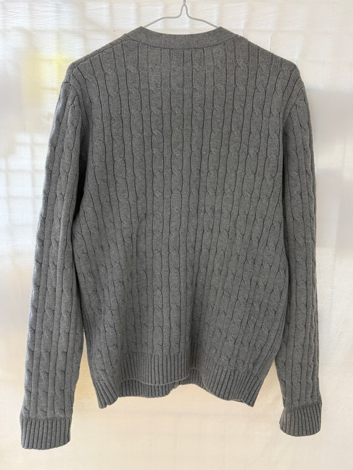 폴로 보이즈 케이블 니트 가디건 그레이 XL 상품이미지2