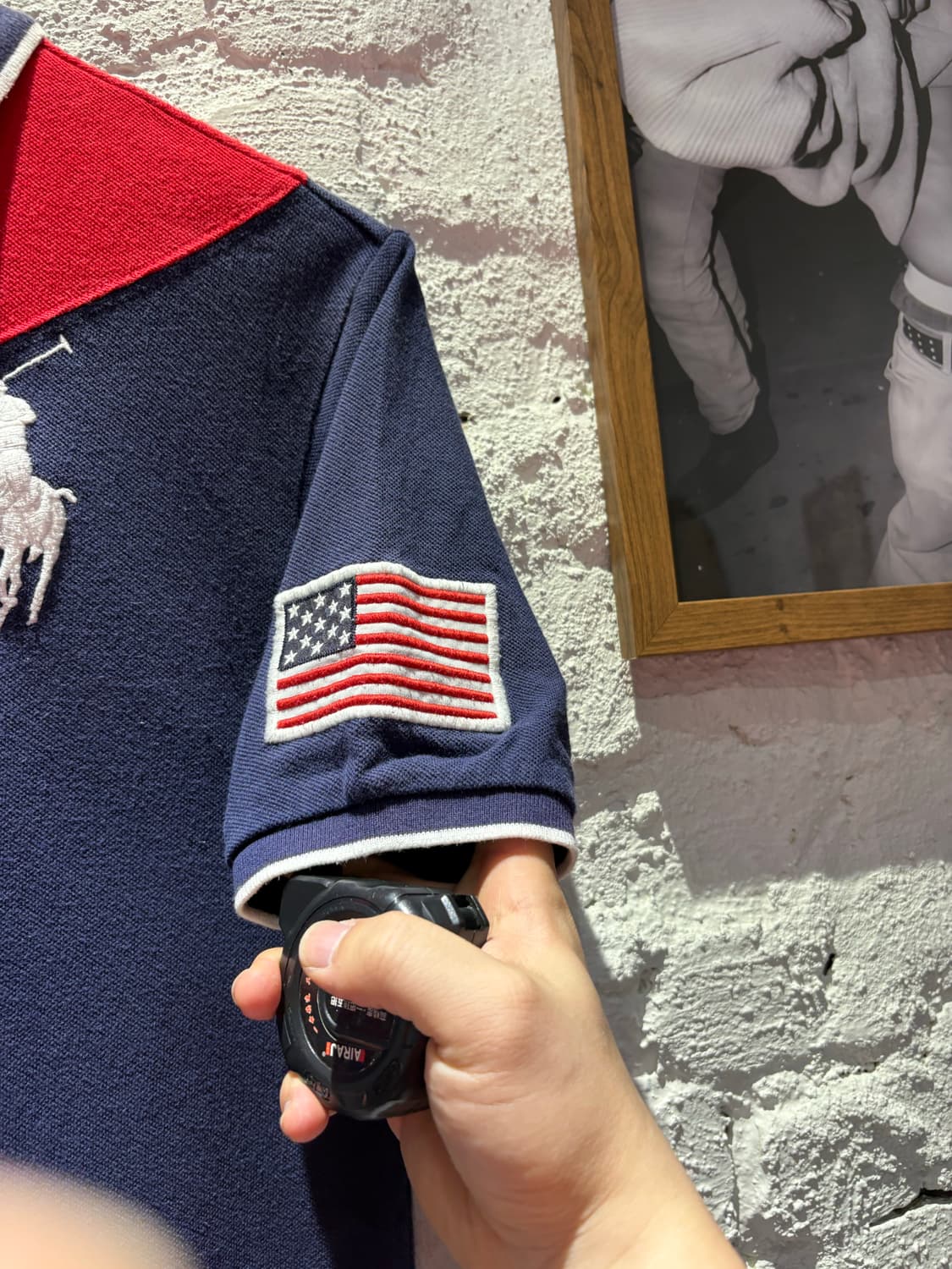 폴로 빅포니 성조기 카라반팔티셔츠 상품이미지5