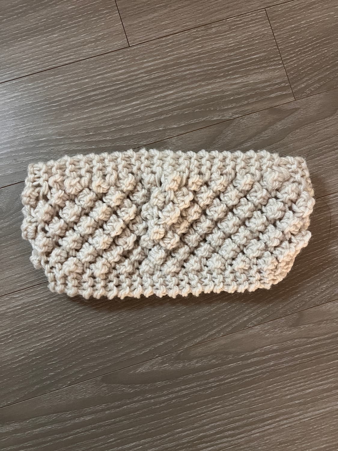 새상품 포코포스카st 크로셰 니트 헤어밴드 아이보리 상품이미지2