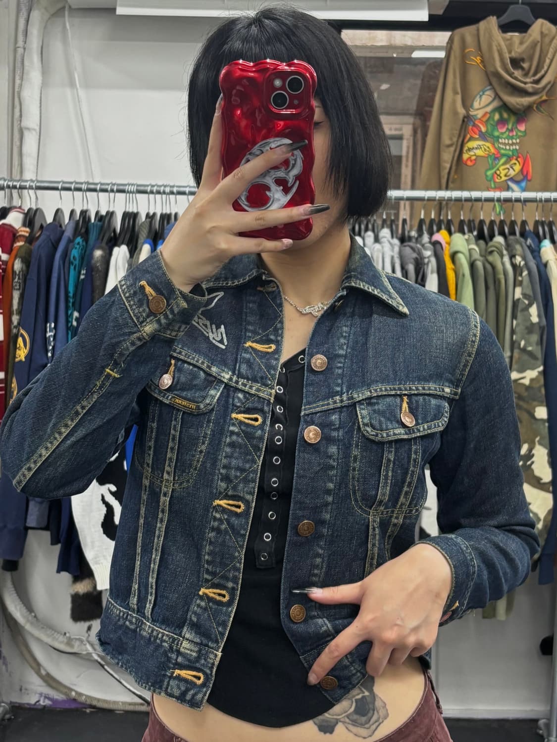 히스테릭 글래머 히스걸 아카이브 데님자켓 상품이미지3