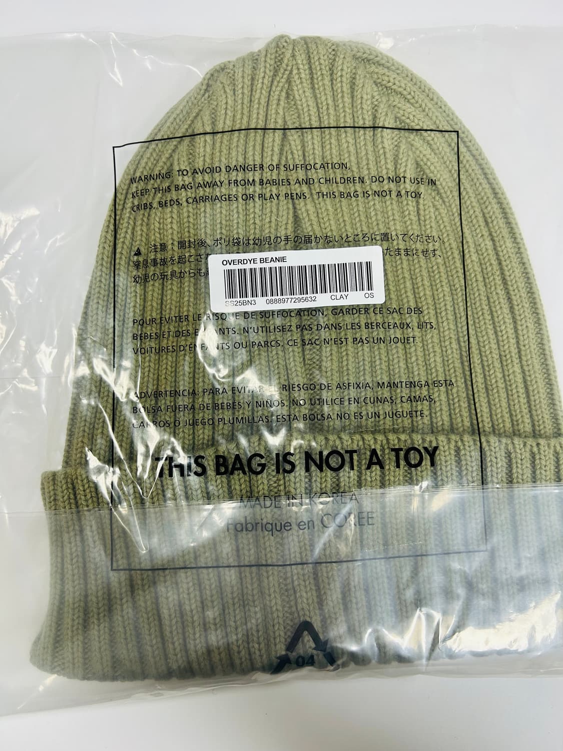 25SS 정품 슈프림 오버다이드 비니 올리브 상품이미지2