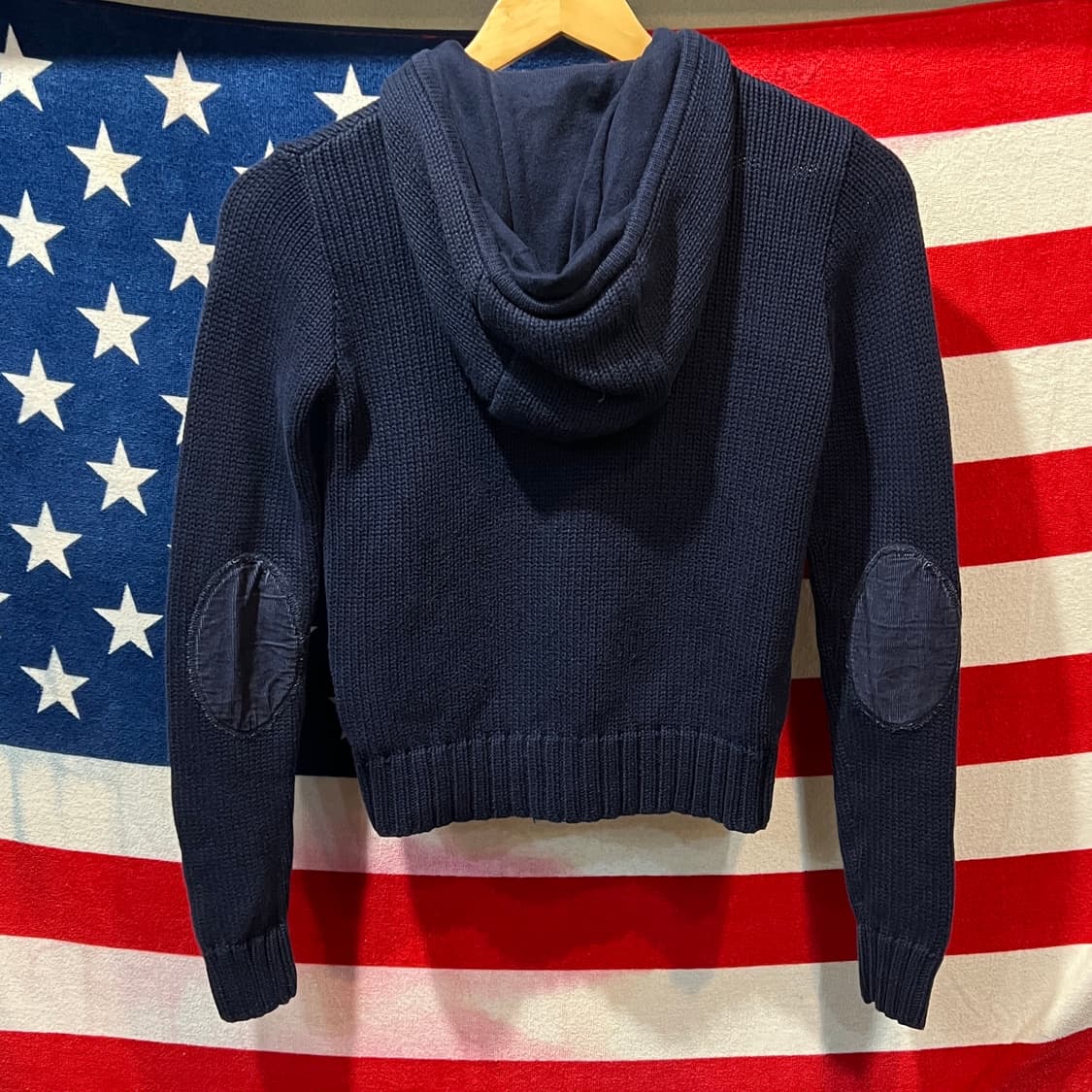 폴로 랄프로렌 크롭 후드집업 니트 상품이미지2