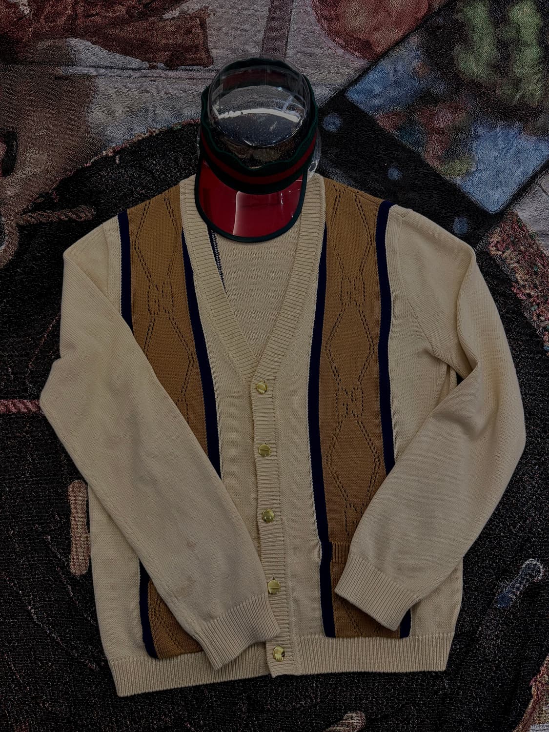 (파워정품) 구찌 오피디아 스트라이프 선캡 상품이미지4