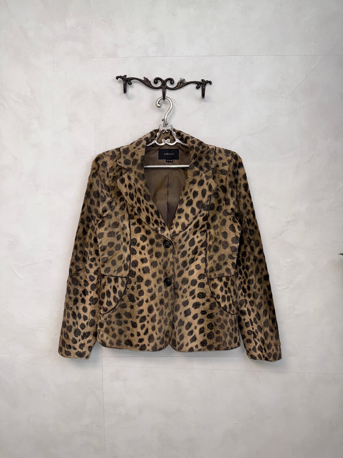 Brown leopard fur jk/sk setup 상품이미지5