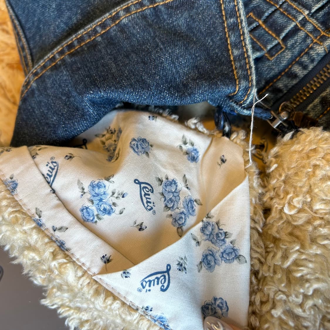 Levi's Fur Collar Denim Jacket 상품이미지10