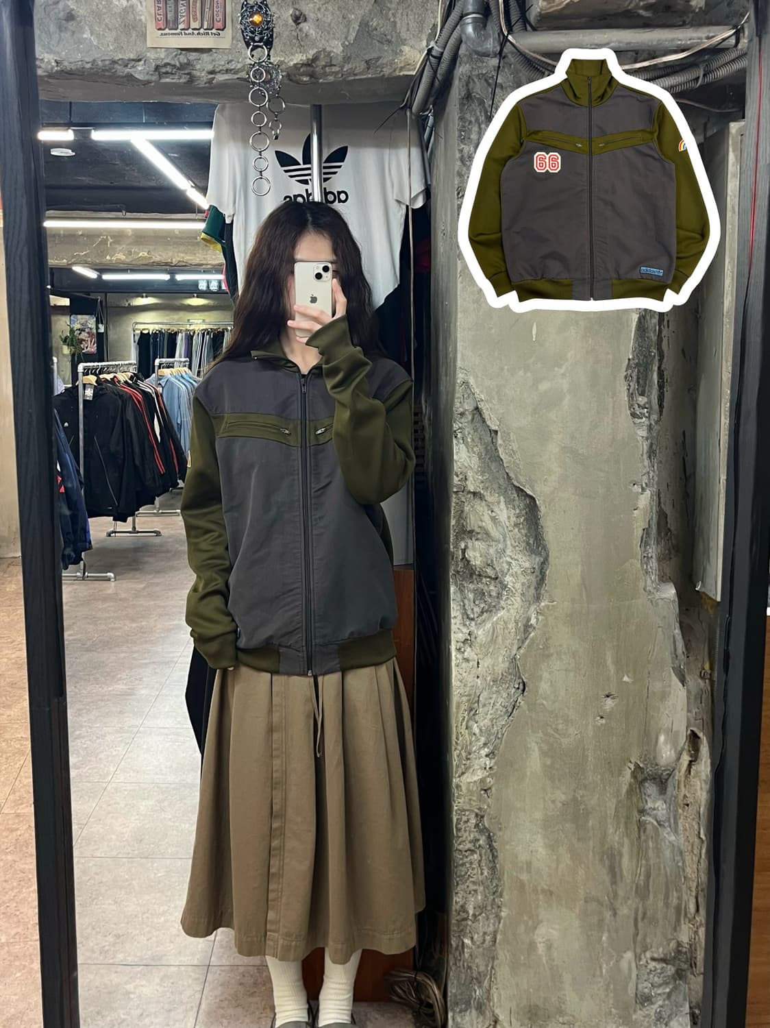 아디다스 패치 져지 카키 100 #csz2474 상품이미지1