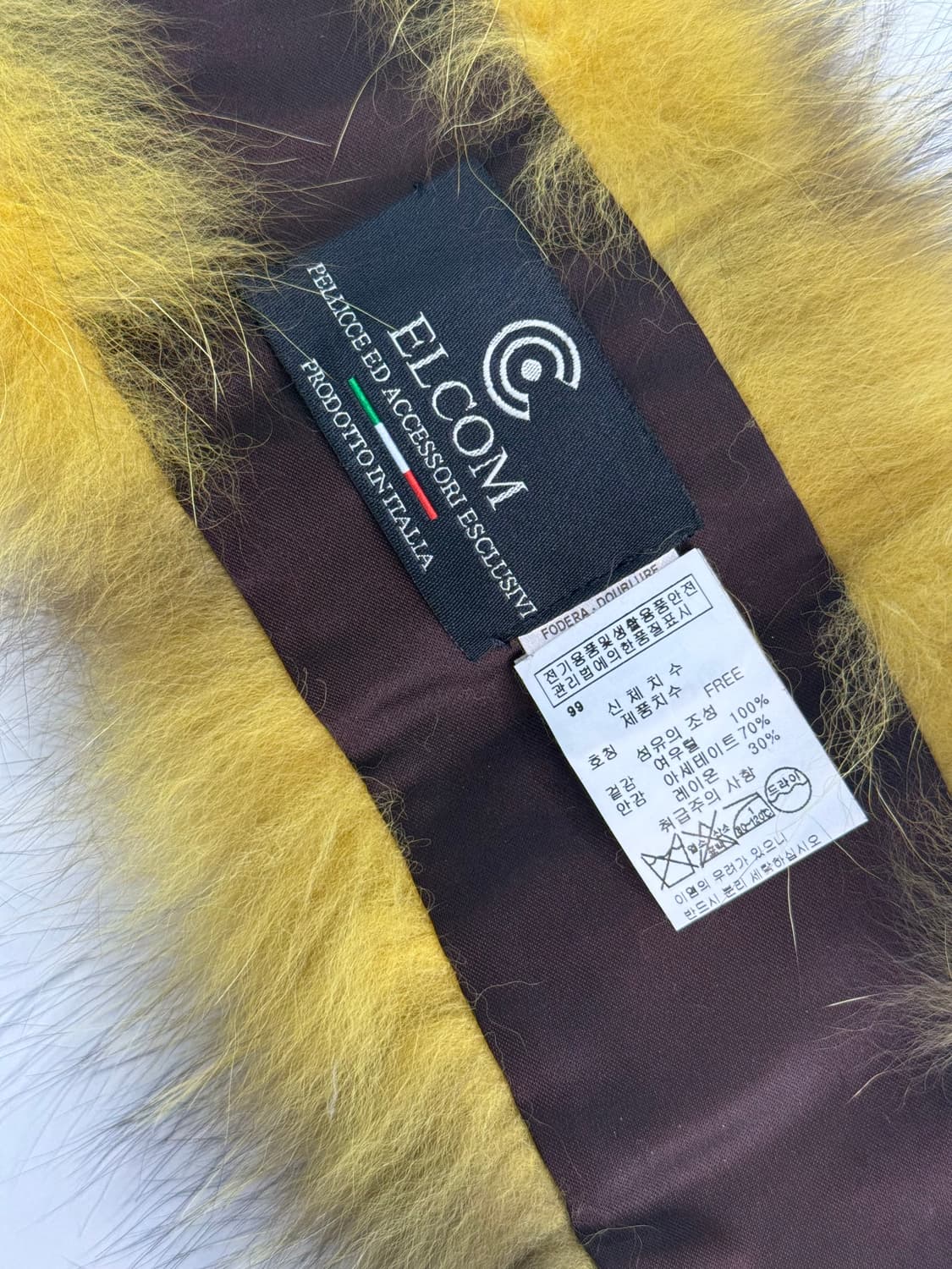 Elcom 이태리 여우털 목도리 상품이미지2