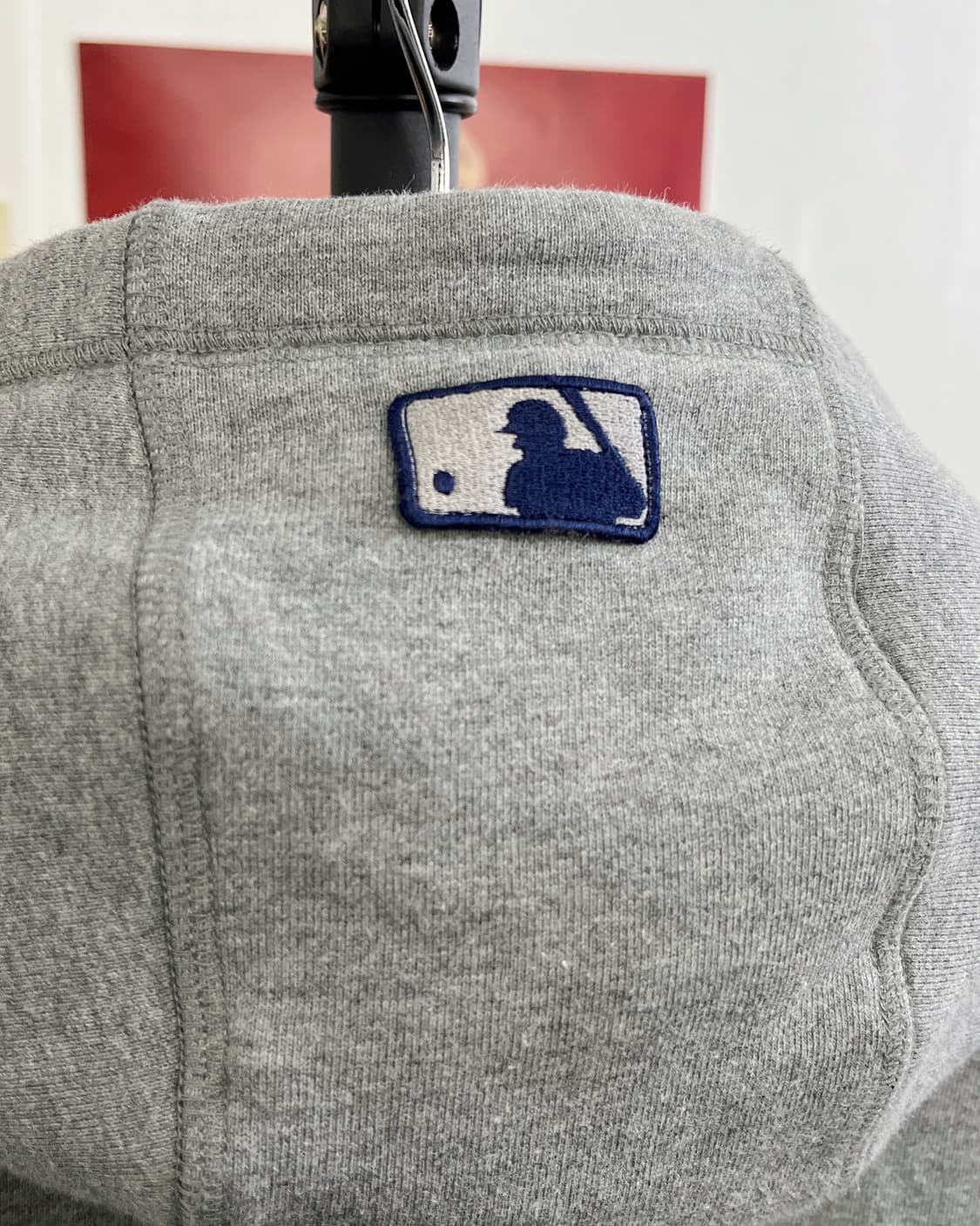 MLB 뉴욕 양키즈 스펠로고 그레이 후드집업 상품이미지7