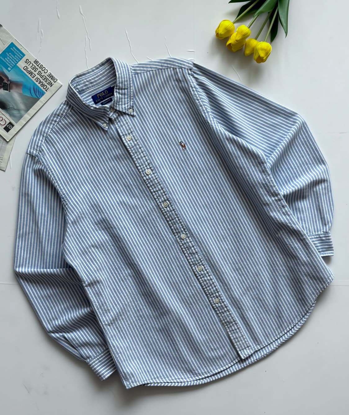 Polo 폴로랄프로렌 QR 스트라이프 셔츠 상품이미지1