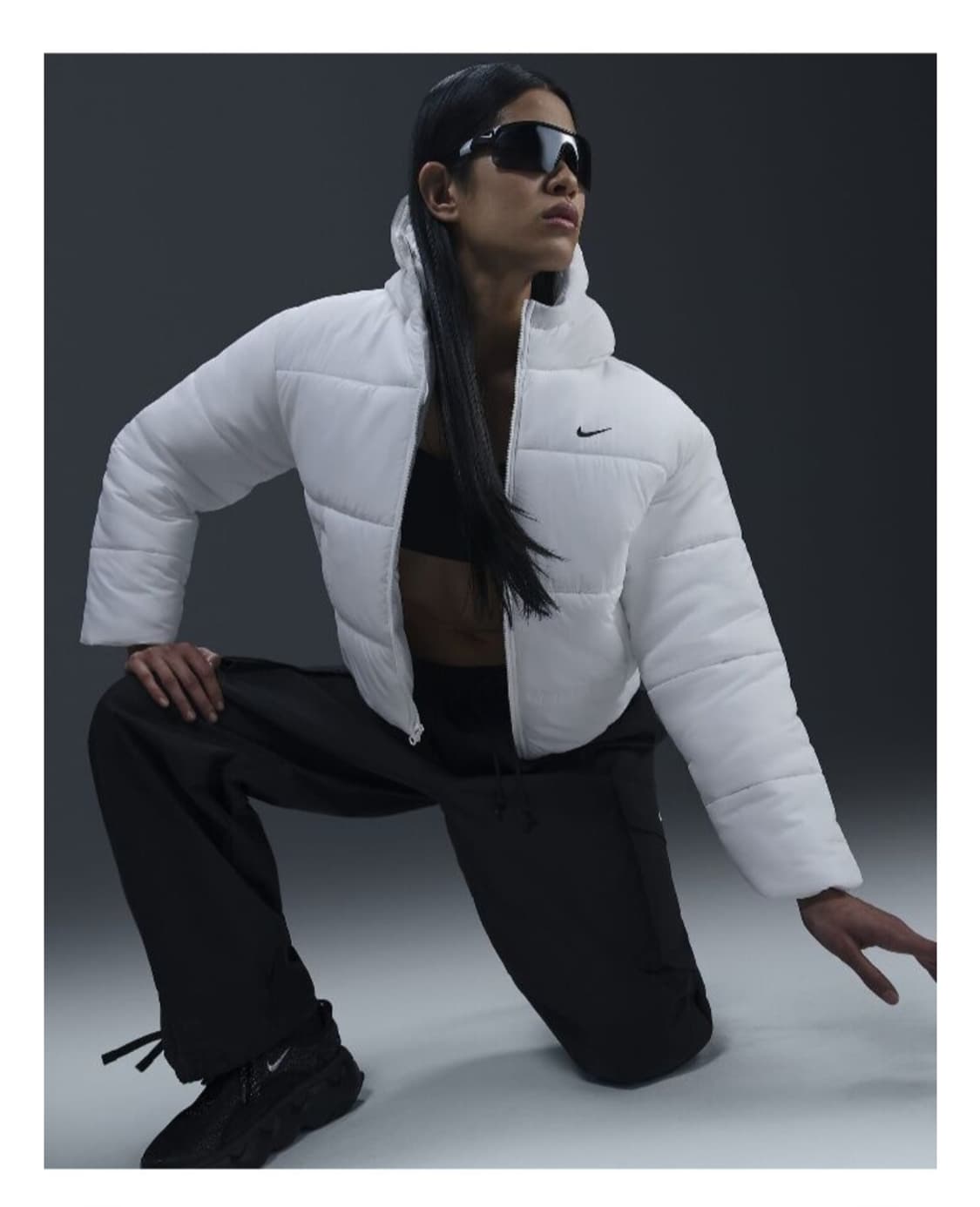 (W) Nike NSW 나이키 써마핏 루즈 후드 자켓 화이트 s 상품이미지3