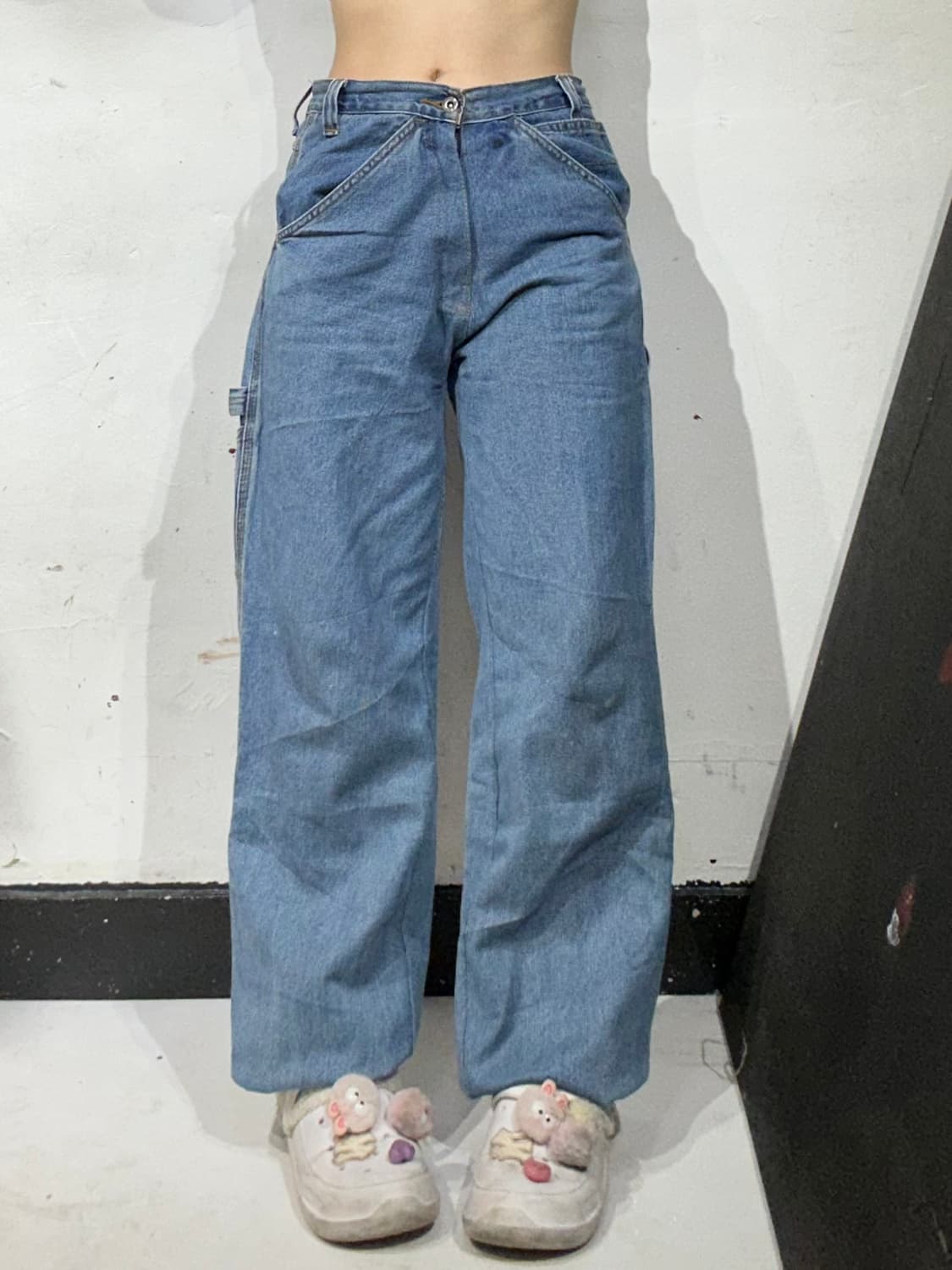 90s 빈티지 연청 해머 카펜터 데님 워크 팬츠 청바지  상품이미지2