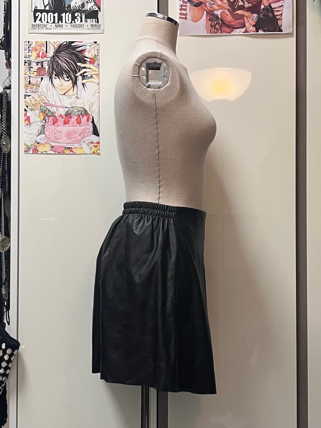 페이크 레더 치마 상품이미지2