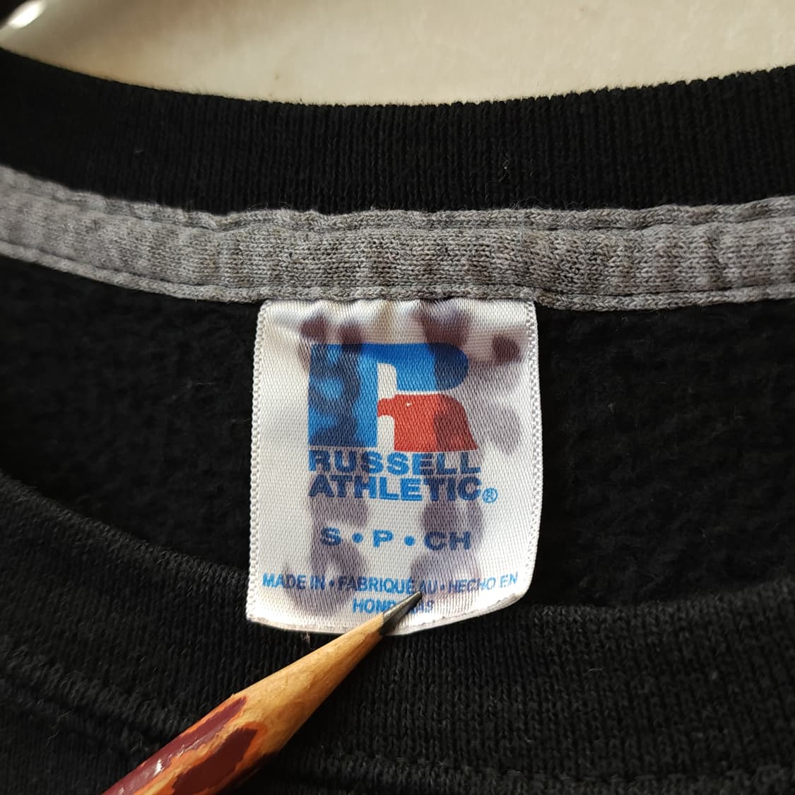 90s 러셀 맨투맨 스웻셔츠 스파르탄 치어 오리지널 빈티지 레터링 S 상품이미지5
