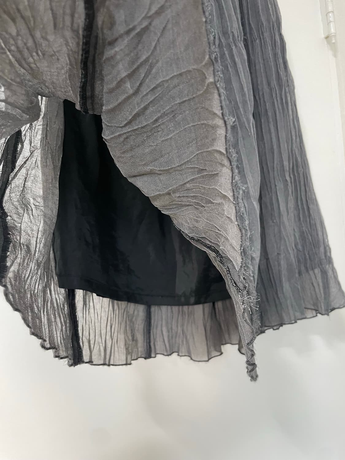 플리츠 투피스 셋업 그레이 (탑&스커트) 상품이미지5