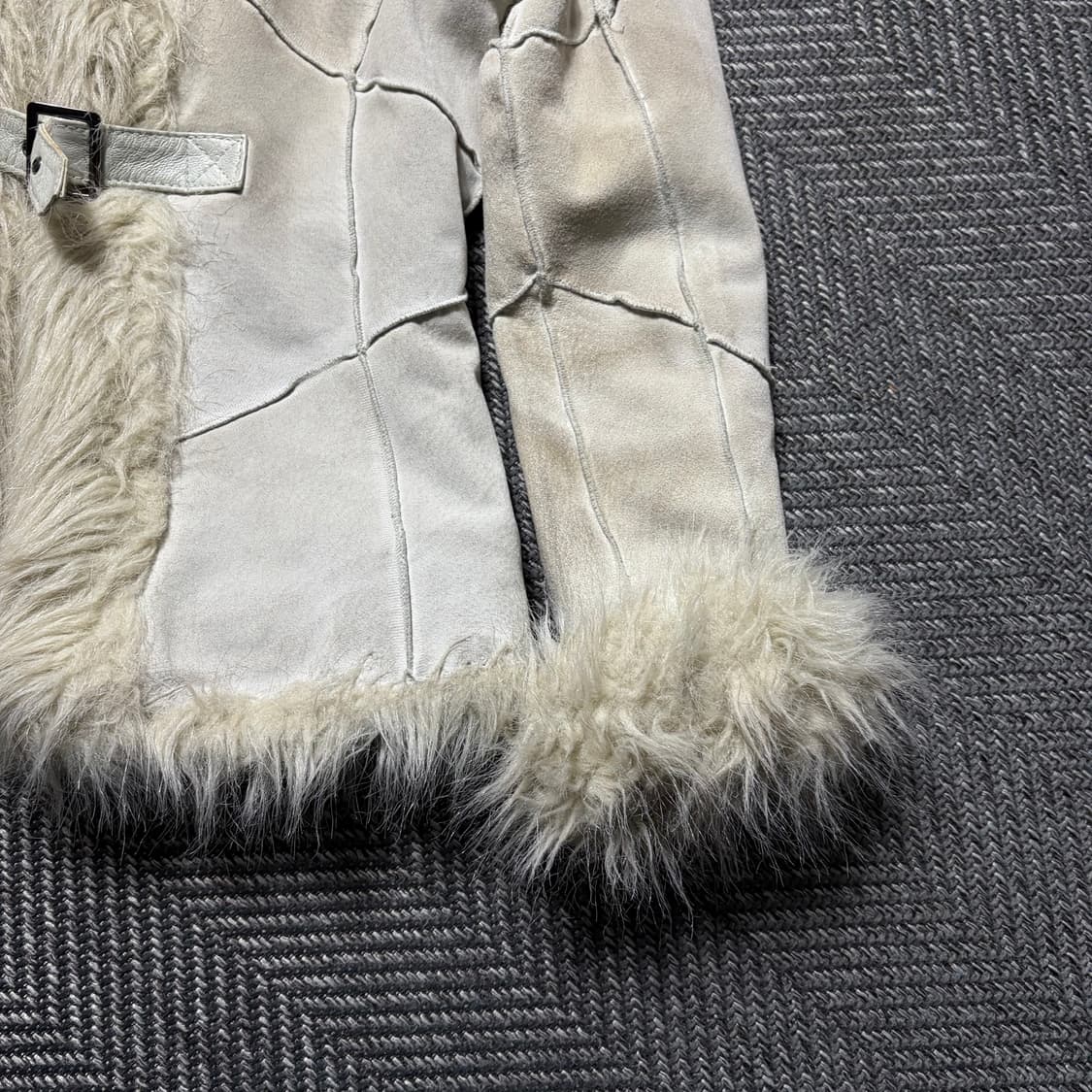 MORGAN 무스탕 퍼 자켓 크림(85) 상품이미지7