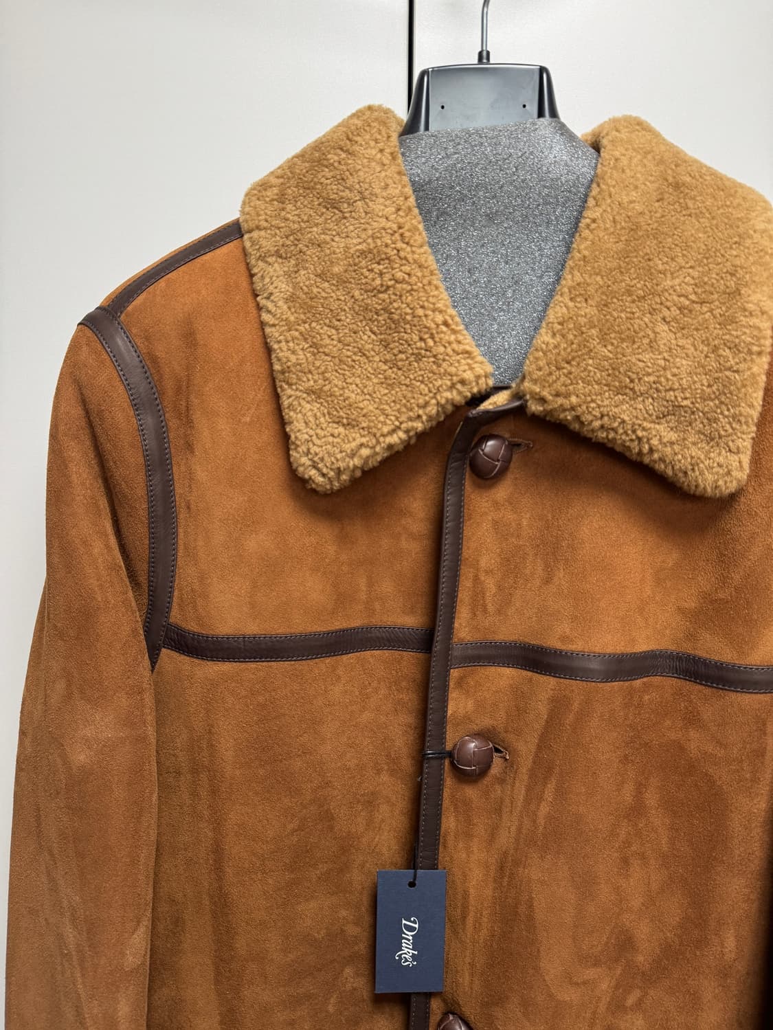 Drake's 드레익스 시어링 무스탕 코트 40 상품이미지3