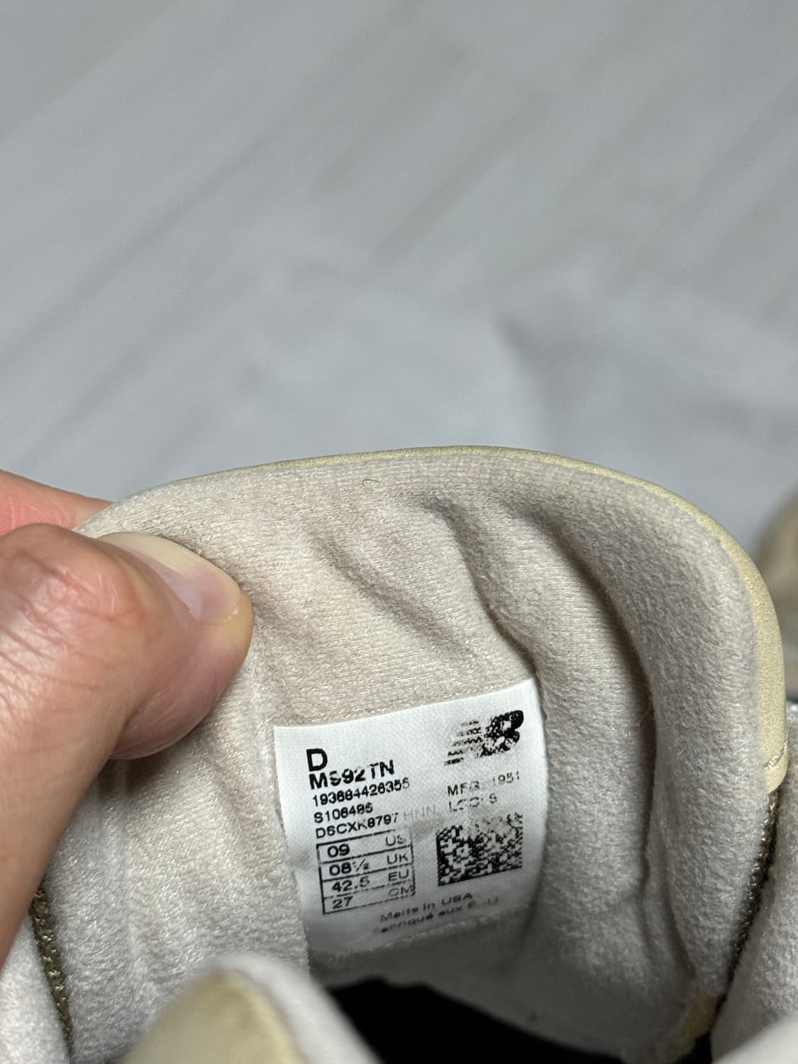 뉴발란스 992 탄 Tan 270 상품이미지5