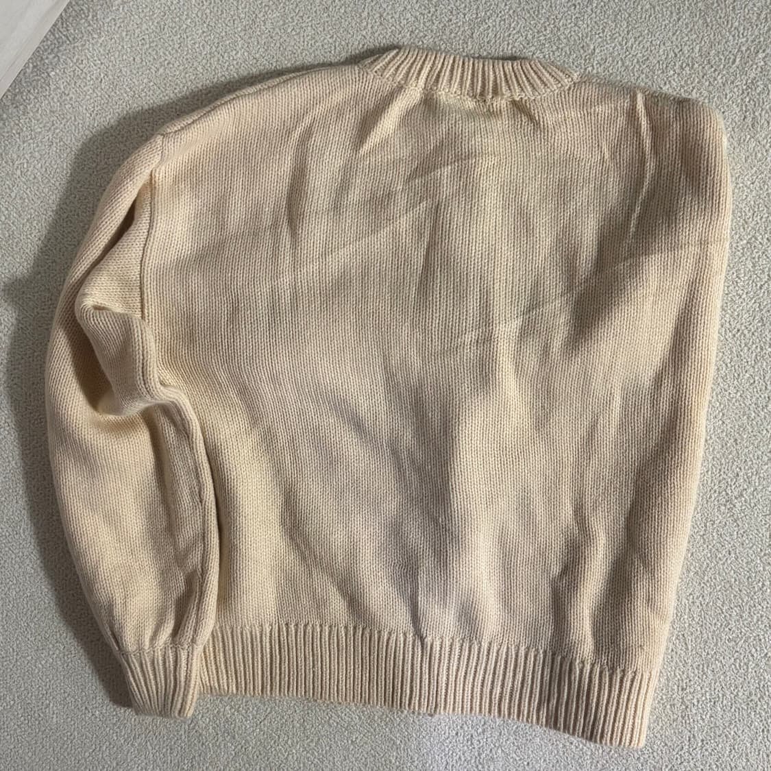 일본빈티지 아이보리 체리 니트가디건 상품이미지6