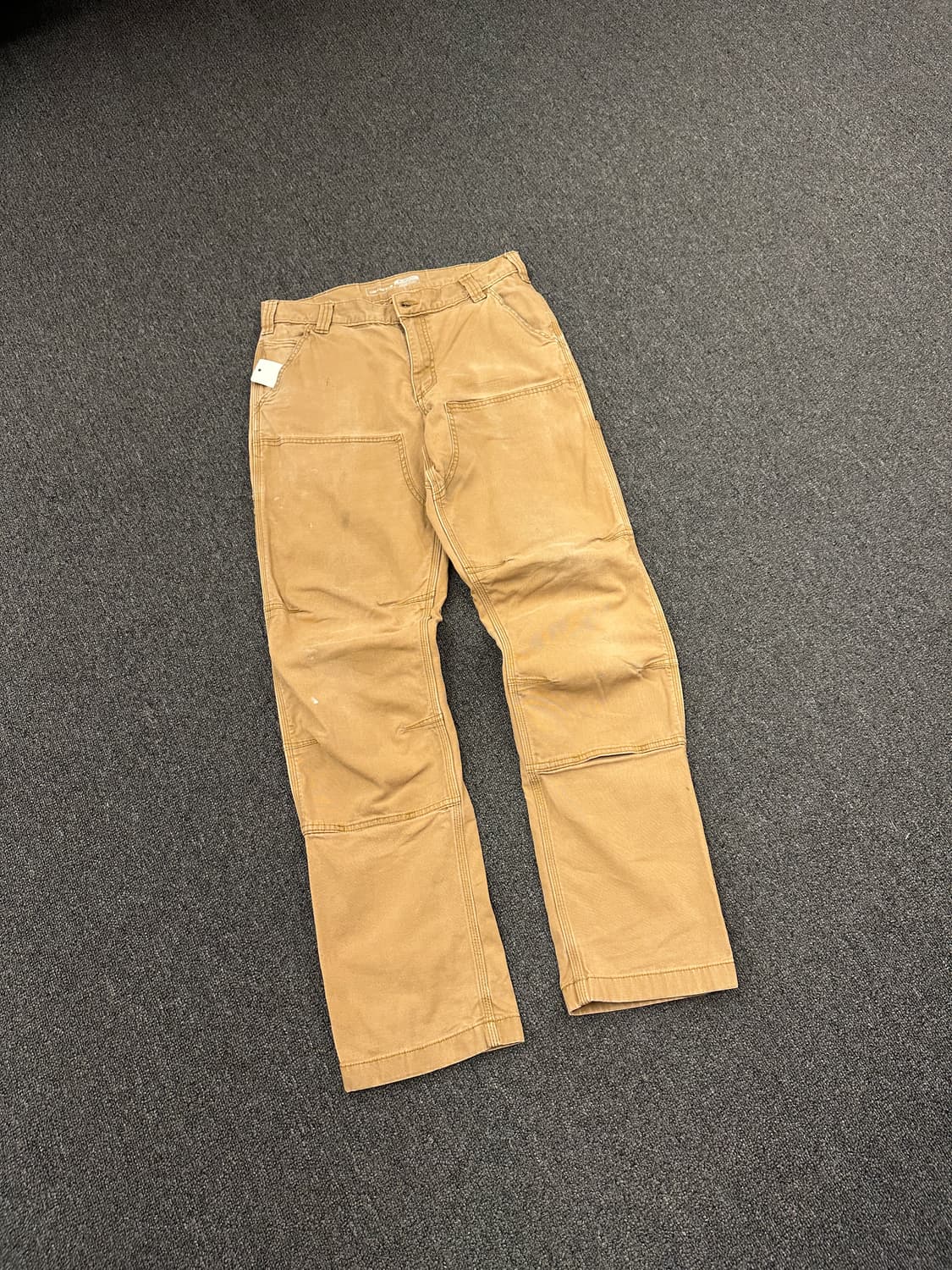 33) 칼하트 더블니 브라운 워크팬츠 상품이미지3