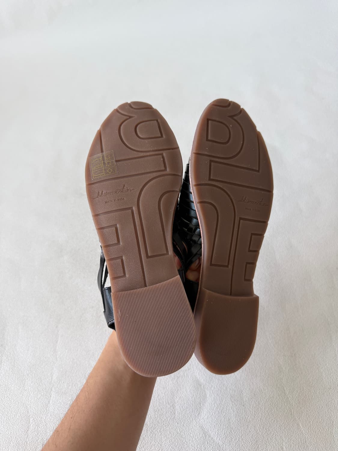 [EU37]Pre owned 레더 위밍 플랫 샌들 상품이미지6