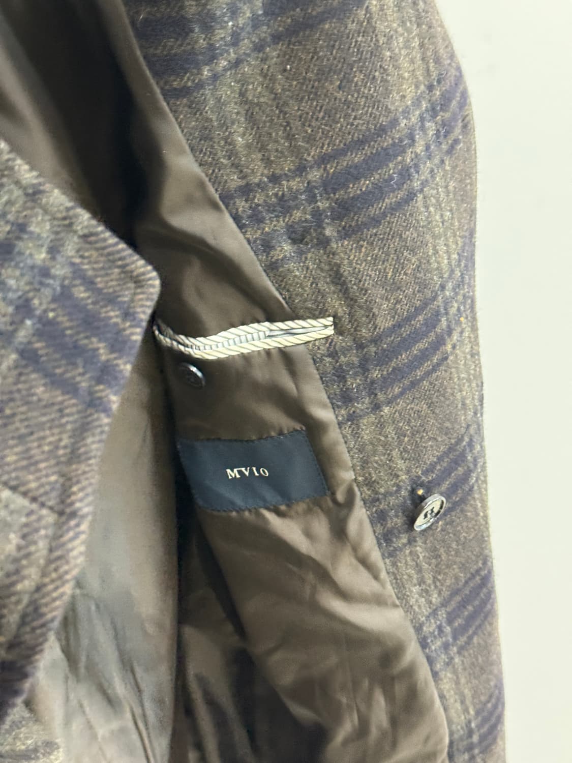 MVIO 체크 울 코트 105사이즈 상품이미지8