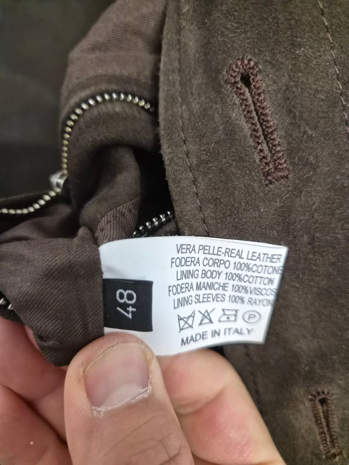 48) PELIKAMO 스웨이드 레더 자켓 팝니다 상품이미지5