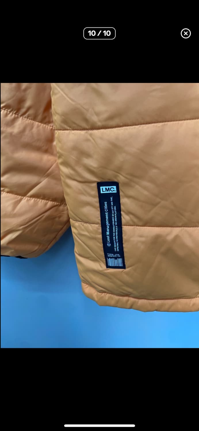 LMC 리버시블 오렌지 네이비 후드다운 패딩 A2994 상품이미지9