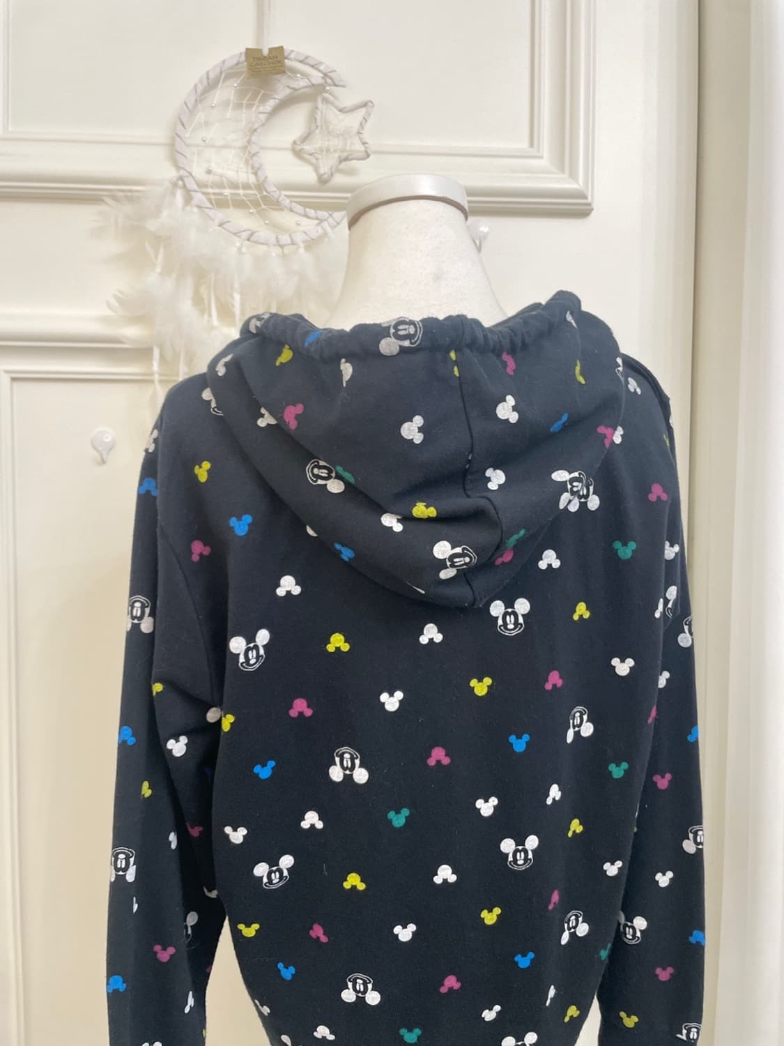 DISNEY black mickey pattern cotton hoodi 상품이미지4