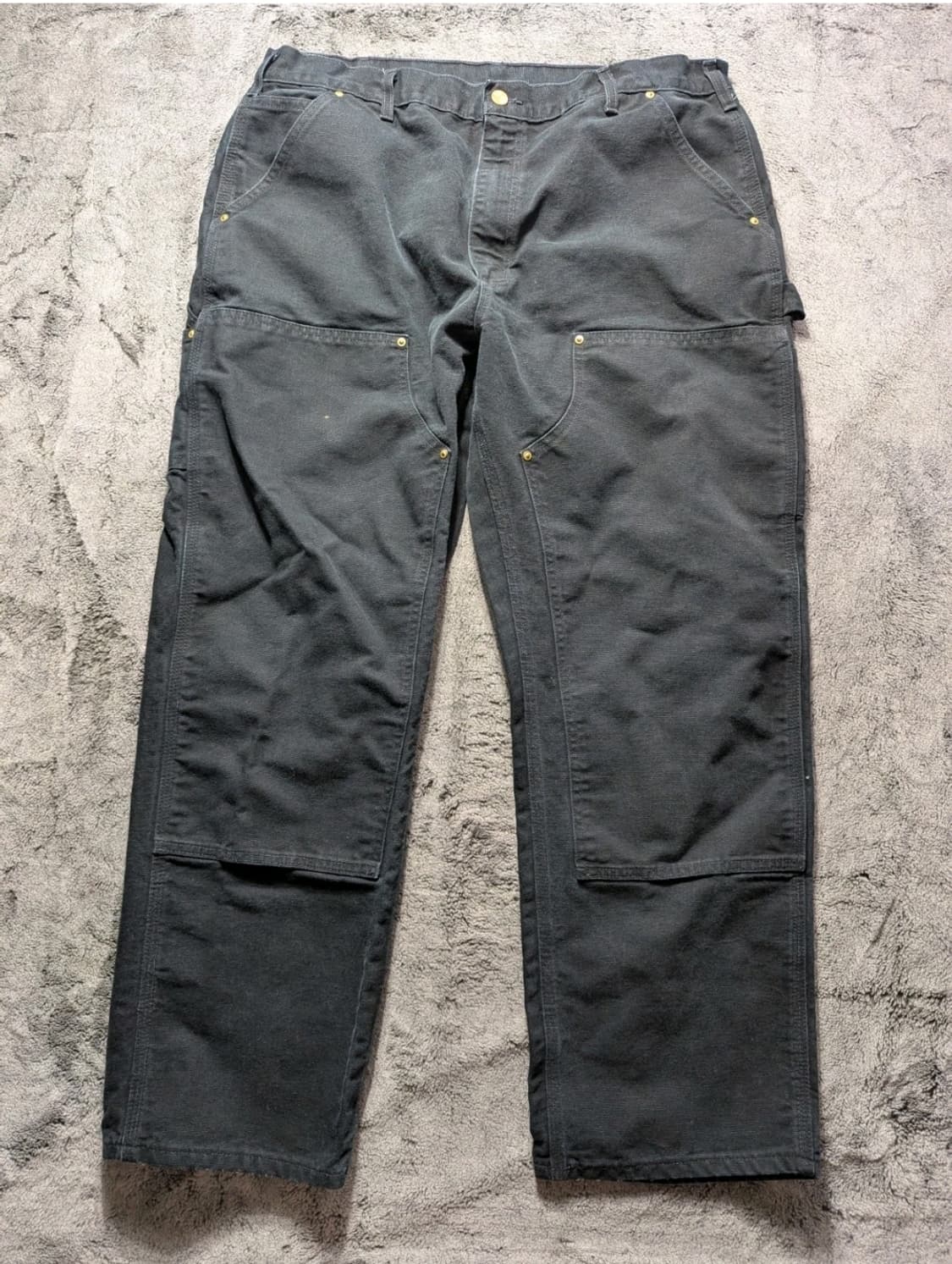 OG USA Vintage 칼하트 B01 BLK 더블니 팬츠 38X30 상품이미지1