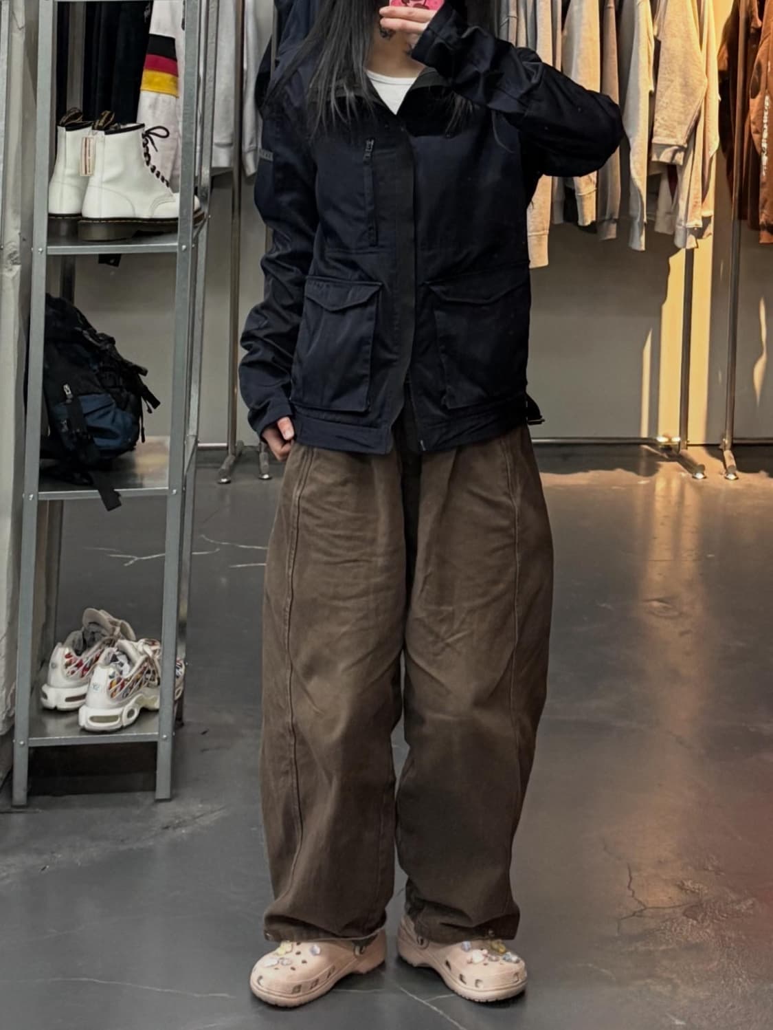 아르마니 익스체인지 네이비 하이넥 자켓 A3231 상품이미지1