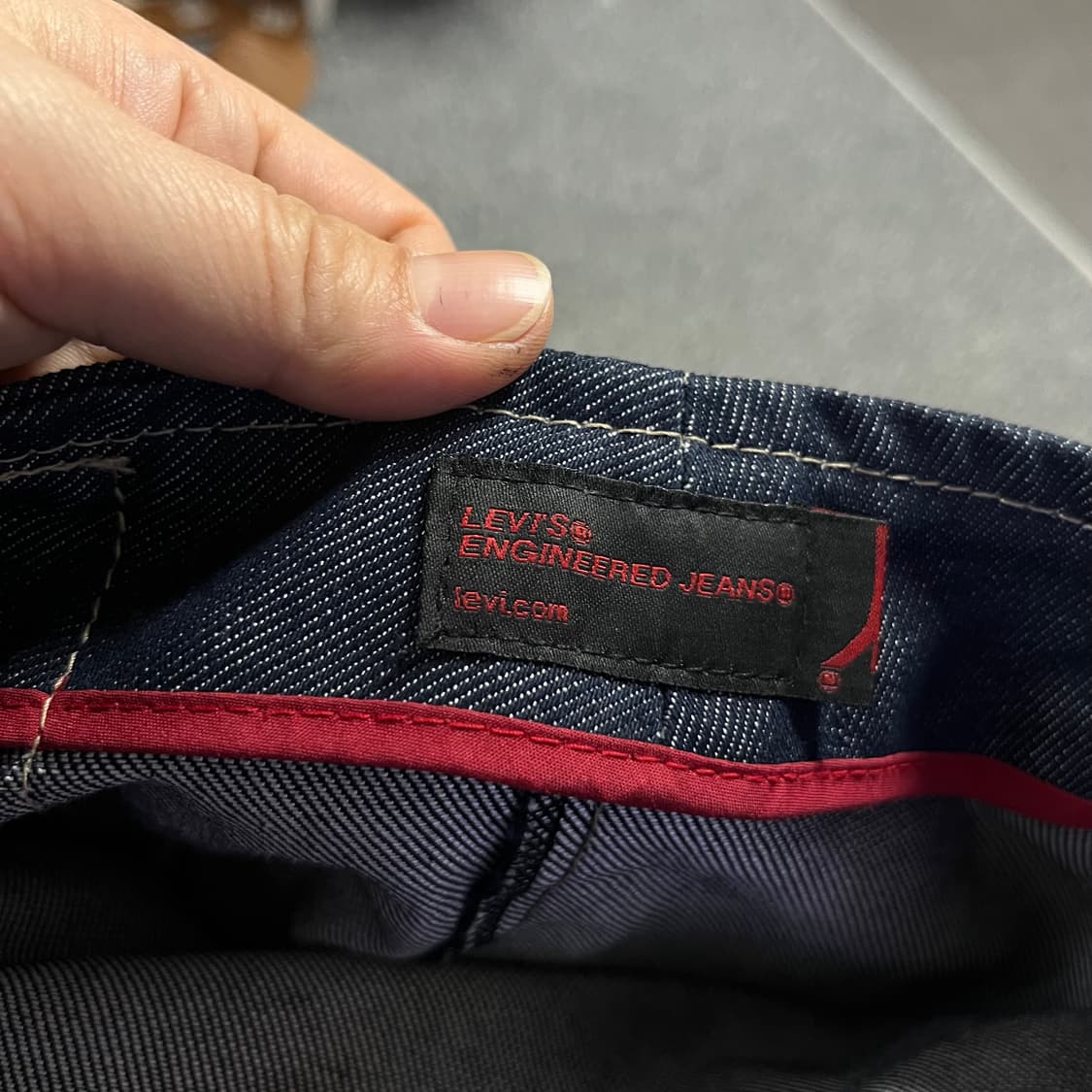 리바이스 엔지니어드진 걸즈 버클 랩 데님 스커트 상품이미지2