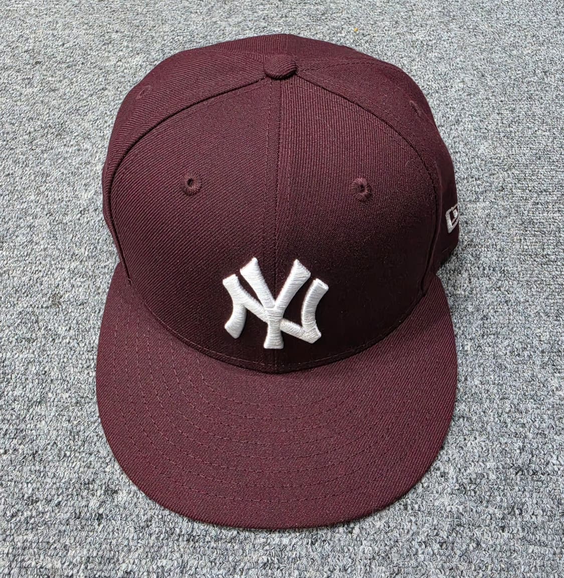 뉴에라 뉴욕 양키즈 59FIFTY 마룬컬러 스냅백 모자 58.7cm 상품이미지2