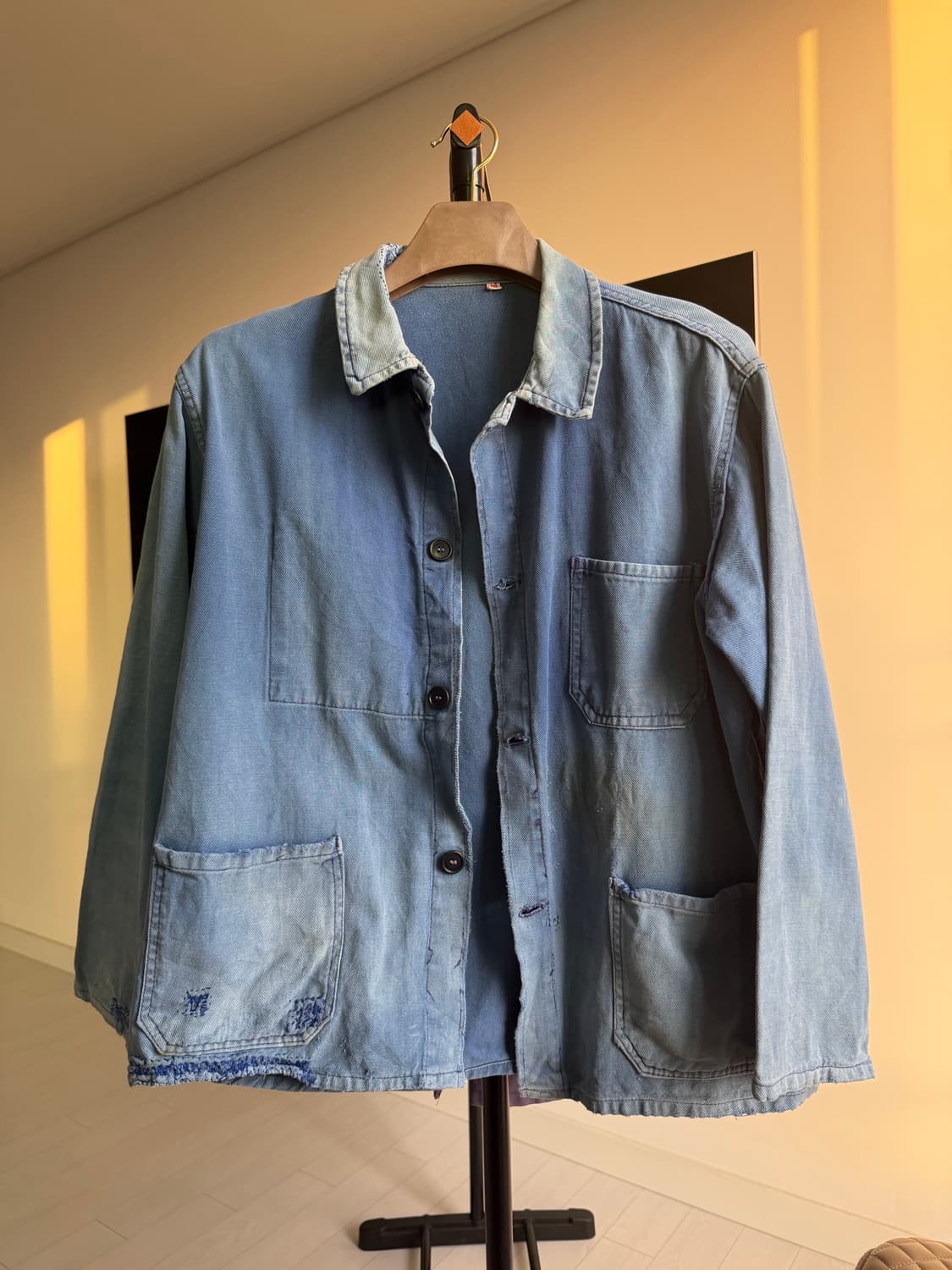 50s-70s 오리지널 프렌치 사시코 페이딩 워크자켓 상품이미지1