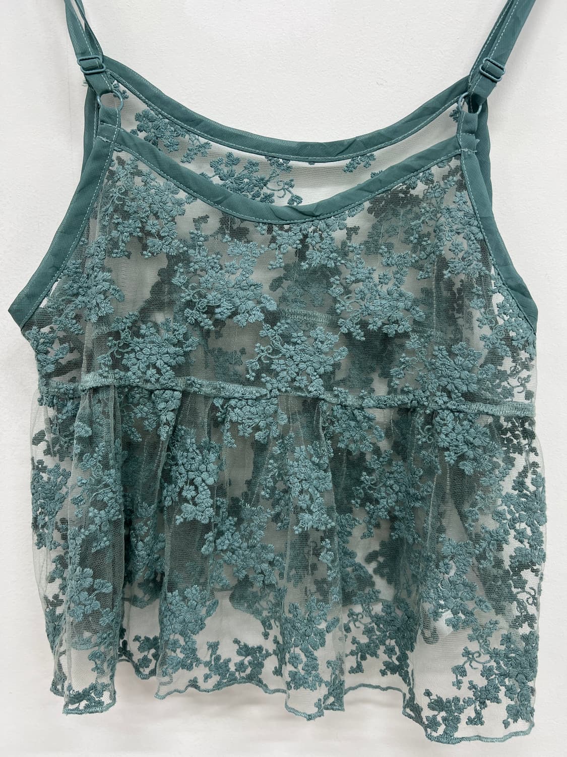mint lace crop sleeveless 상품이미지4